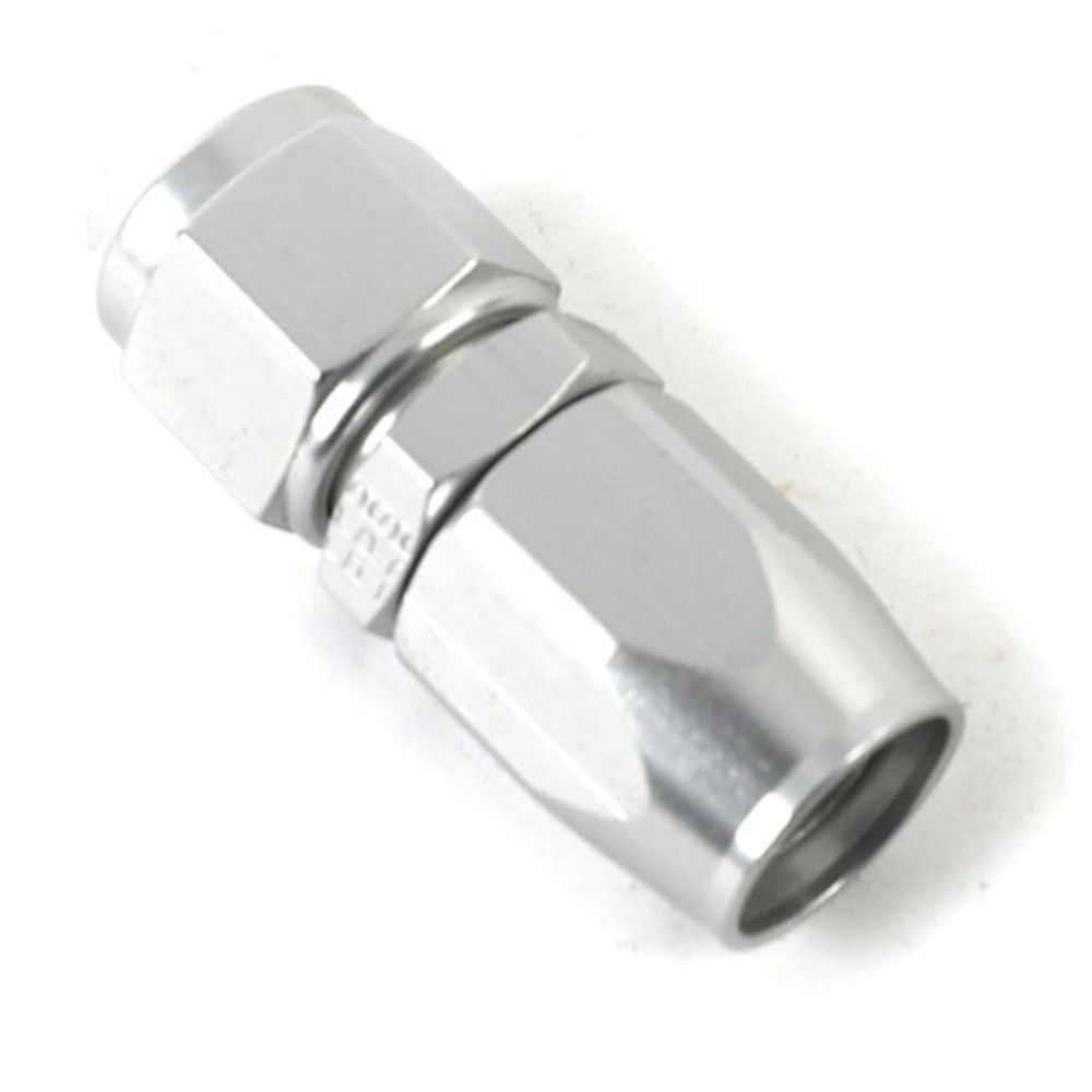 #4 STRAIGHT, POWER FLOW HOSE END CLEAR