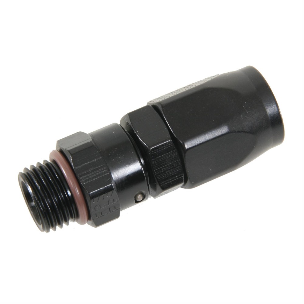#6 STRAIGHT X 9/16 18  (6)  HOSE END  BLACK