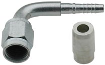 #3 X 45 DEG FORGED CRIMP FIT W/ PIN & COL-20PCS, BLUE NUTS