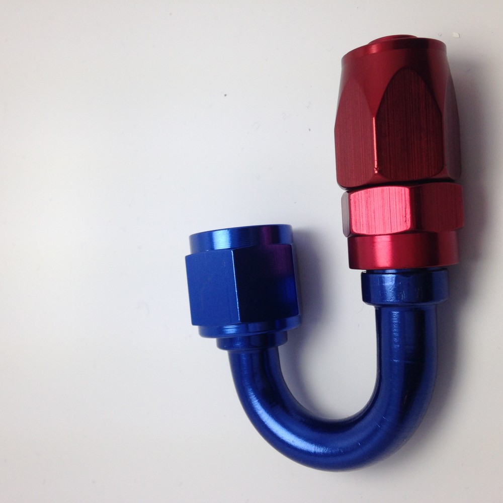 #10 FEM X #8 HOSE, 180 DEG, REDUCING HOSE END