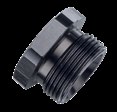 7/8-20 INLET PLUG -BLANK  BLACK