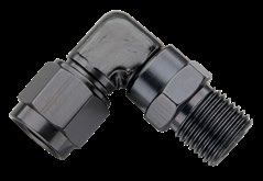 #4 X 1/4 MPT   90 DEGREE SWIVEL  BLACK