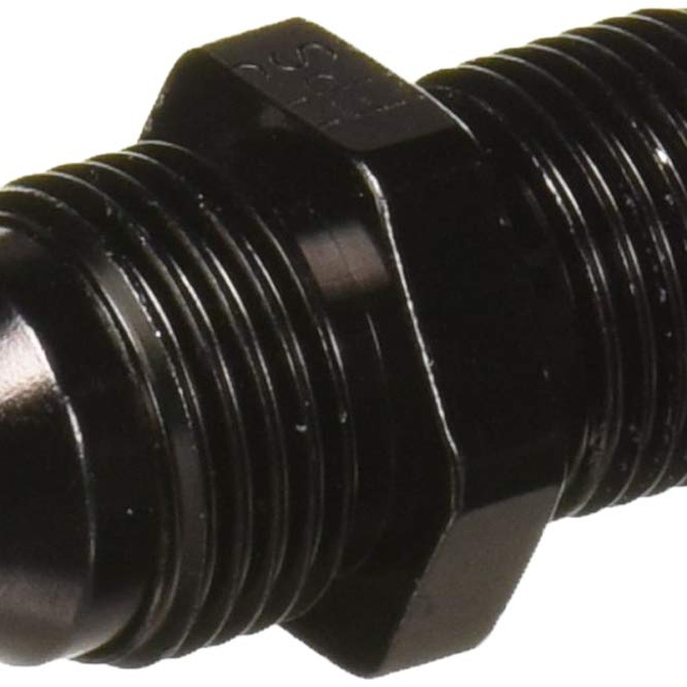 #4 PTFE EXT BLACK HOSE ASSEMBLY STR X 90 18"