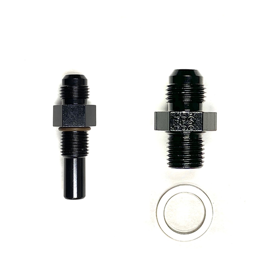 #6 X 1/4 NPS, TRANSMISSION ADAPTER, BLACK