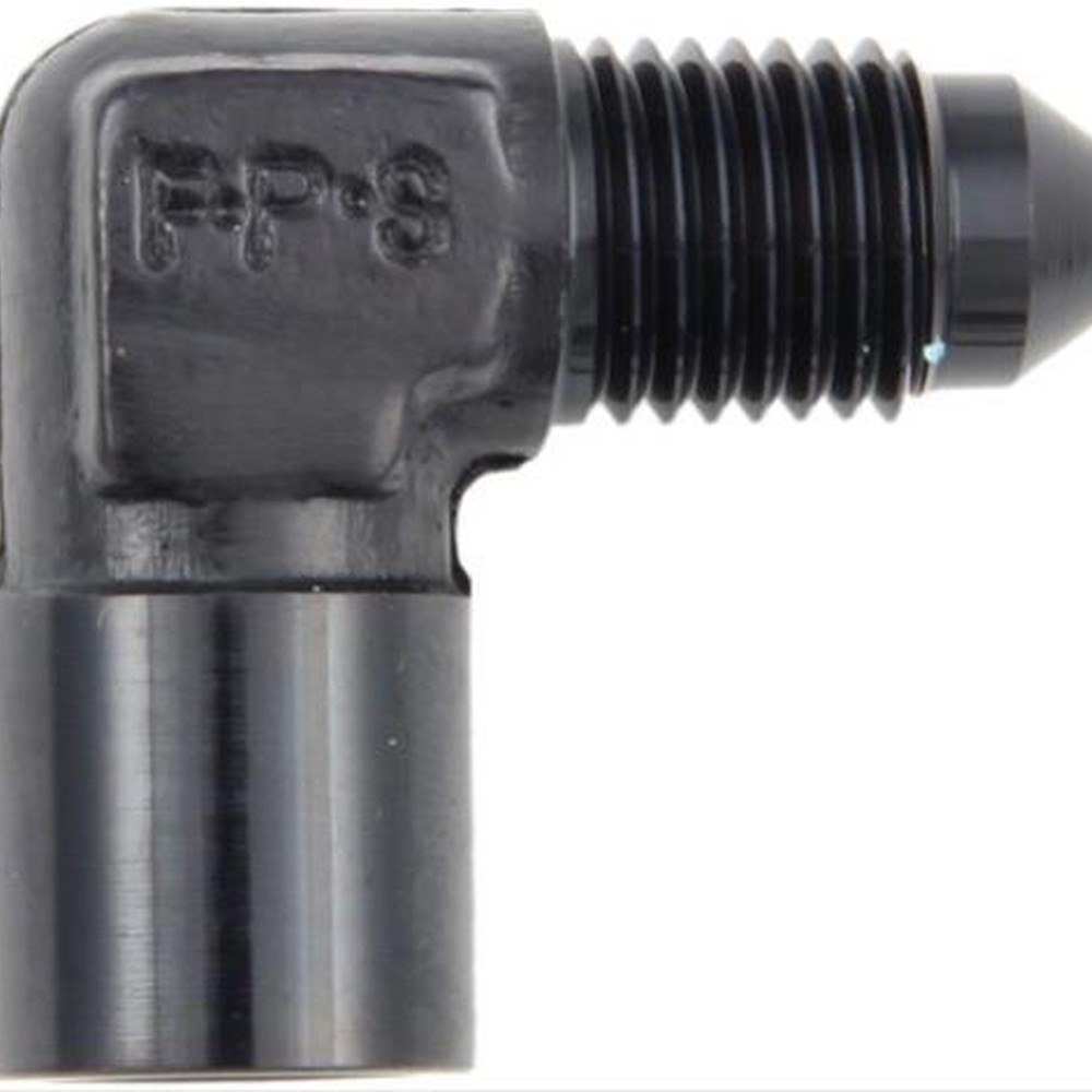 #3 X 1/8 FPT X 90' GAUGE ADAPTER   BLACK