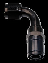 #8 REAL STREET, CRIMP-ON 90 DEG. HOSE END, BLACK, FOR 6000 HOSE
