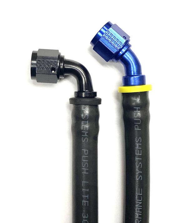 #4 PUSH-LITE HI-TEMP BLACK HOSE, 15 FEET (REPLACES 815004, NO FIBER BRAID).