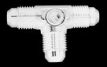#8 MALE TEE, WITH 1/8 FPT PORT