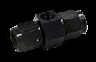 INLINE GAUGE ADAPTER -6 FEMALE X -6 FEMALE BLACK
