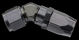 #20 X 45 LOW PROFILE FORGED HOSE END, BLACK