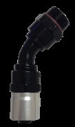 #10 MALE RAD. FITTING X 45 SPORT CRIMP HOSE END