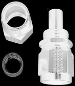 #12 REAL STREET, STR HOSE END, BLACK, FOR PTFE HOSE