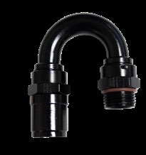 #12 MALE RAD. FITTING X 180 RACE-RITE CRIMP-ON HOSE END